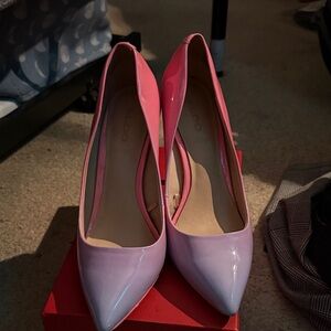 Aldo Two-Tone Pink and Lavender Heels